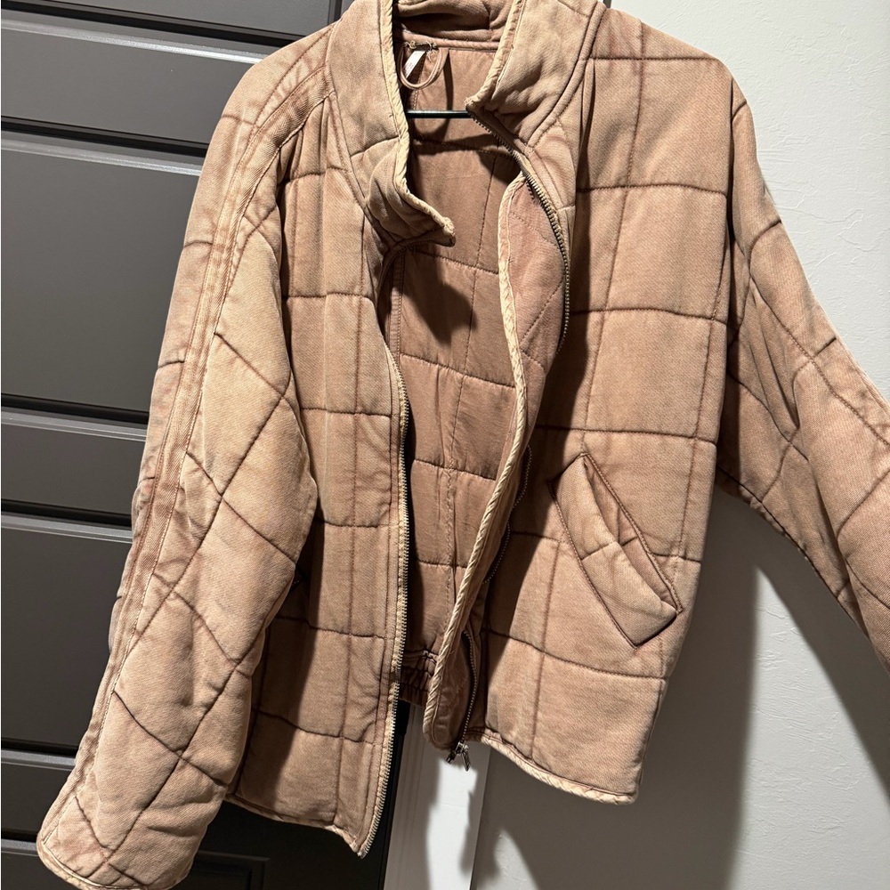 Free People Dolman Quilted Knit Jacket